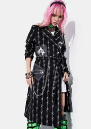 [Current Mood] No Squares Allowed Barbed Wire Trench Coat
