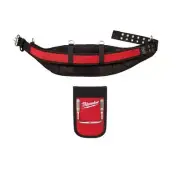 Milwaukee ToolBelt Waist 7" Nylon Hammer Loop HeavyDuty Red/Black Adjustable 2Pc