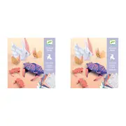 2x Djeco Family Origami Kids/Children Art Educational Folding Activity Kit 6y+