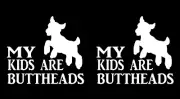 My Kids are Buttheads White Graphic Vinyl Decal Car Truck Windows Laptop Tablet
