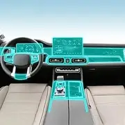 Car Interior Film Dashboard Piano Board Shift Center Console Anti-Scratch Transparent TPU Protection Film,for BAIC Motor BJ60 2022-2023 (Style for LHD)