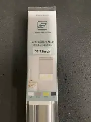 Changshade 36x72 100% Blackout Cordless Roller Shades, White, Roller Blinds
