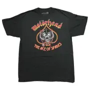 Motorhead New Adult T-Shirt - Band Logo Over Album Ace of Spades