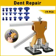 19pcs Paintless Dent Removal Lifter Puller Tabs Tools Stainless Steel Rod Kit