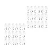 100 Pcs Curtain Carrier Hooks Curtain Sliding Wheel Curtain Track Glider