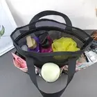 Packable Mesh Shower Bag Caddy Bathroom Carry Tote Toiletry Bath Organizer-.-