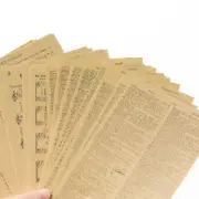 57PCS Retro Scrapbook Paper Old Book Series Background Papers(Kraft Paper)