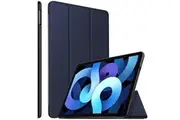 For Apple iPad Air 4 / 5 Case, Air 4th Gen / 5th Generation10.9 2020 / 2022 Cover Folio Leather Smart Magnetic Flip Stand Case Cover (Navy Blue)
