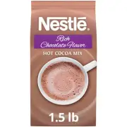 Nestle Hot Chocolate Mix, Rich Chocolate Flavor, Bulk Whipped Hot Cocoa Mix, 1.5