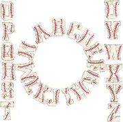 SEWOART 26Pcs Multifunctional Letter Shaped Patches for Clothing Clothes Patches for DIY Crafts for Hats Coats Shirts and Accessories