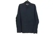 Jeanswest Navy Blue Patterned Long Sleeve Button Up Shirt Mens Size Large NEW