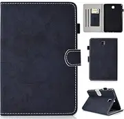Samsung Galaxy Tab A 8.0 SM-T350 / T355 Case,MonsDirect Smart Denim Slim Wallet Case Protective Kickstand Auto Wake/Sleep Cover for Galaxy Tab A 8.0 inch Tablet SM-T350/T355,Darkblue