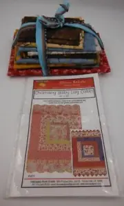 Threaded Pear Studio Quilt Pattern Charming Baby Crib Log Cabin Fabric Kit