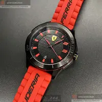在飛比找蝦皮購物優惠-FERRARI手錶,編號FE00072,48mm黑圓形精鋼錶