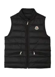 Moncler Kids Gui Quilted Shell Gilet - Black - 14A (14 Years) 14A (14 years)
