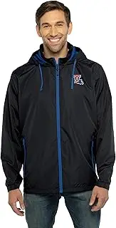 Vantage Apparel Men's Collegiate Premium Lightweight Packable Hooded Wind Jacket