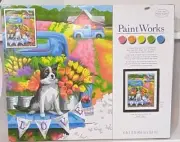 Paintworks® Flower Power Dog Paint-by-Number Kit 16x20