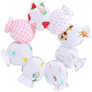 [OATIPHO] 8Pcs Scratch Gloves Cotton Mittens for Newborns Protect Hands From Scratches and Cold Soft Hand Protectors Multi Color for Boys