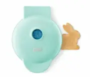 (2-Units) Dash BUNNY Mini Waffle Maker Aqua Easter Breakfast Spring Rabbit *NEW*