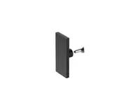 160x90cm Frameless Glass Sliding Corner Shower with Black Rail and Hardware