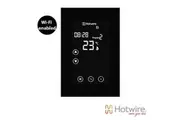 HOTWIRE HWGL2 Dual WIFI Touch Screen Control Panel for Floor Heating and Heated Towel Rail - Black