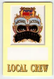 Michael Jackson Dangerous Backstage Pass 1991 Pop Rock Soul Dance Music Vintage