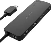 BENFEI 000365black HDMI Switch 4 in 1 Out 4K@60Hz, 2K@144Hz, HDCP 2.3 【with Adaptive Equalization Support 30ft HDMI Transmit】