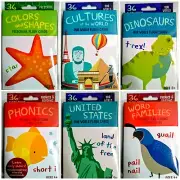 Bendon English, Math, Geography, Science Flash Cards CHOICE of 6 Pre-K+ NEW!