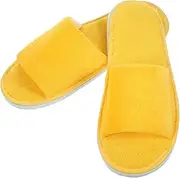 Disposable Slippers 4 Pack Travel Hotel Spa Home Open Toe Comfortable Breathable Size for Ladies