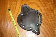 THICK Custom Leather Hand Made "TEXAS PANCAKE" Knife Sheath-USA MADE