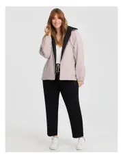 [Taking Shape] Reversible Shower Resist Ari Jacket Almond Beige/black