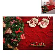 Christmas Door Mat Kitchen Mat Runner Rug Non Slip Floor Carpet with Rubber Backing-M