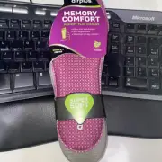 Airplus Memory Comfort Insoles with Memory Foam for Women Trim to Size 5-11