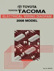2008 Toyota Tacoma Wiring Diagrams Schematics Layout Factory OEM