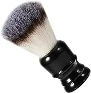 1Pc Portable Beard Brush with Resin Handle Nylon Bristles Styling Tool for Men Convenient Grooming Accessory for Travel and Daily Use Black