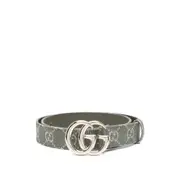 [Gucci] Gucci GG Monogram Canvas Belt 90 CM GREEN/GREY