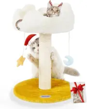 Cloud Cat Scratching Post with Bed, Cat Tree Tower for Indoor Cats, Natural Sisa