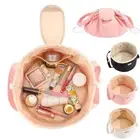 Lazy Cosmetic Bag Drawstring Makeup Storage Bag Large Capacity Portable Travel