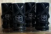 The Kraken Black Spiced Rum Plastic Tiki Cup Set of 4 Limited Edition Black VHTF