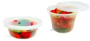 8 16 oz. Clear Plastic Soup Freezer Containers w/Lids 24 Sets/EA - 100% BPA Free