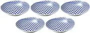 Set of 5 Dot Oval Small Plates (B) (Hasami Ware) [4.7 x 4.3 x 1.0 inches (12 x 11 x 2.5 cm) | Small Plates