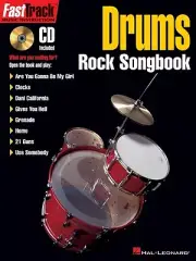 FastTrack Drums Rock Songbook Music Instruction Book and CD NEW 000696441