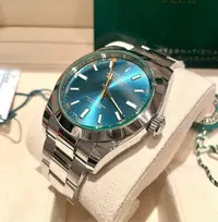 在飛比找Yahoo!奇摩拍賣優惠-ROLEX 勞力士 116400GV 電光藍面綠玻璃 202