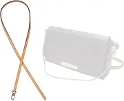 Jiesinlov Vachetta Leather Strap Replacement,Purse Shoulder Straps for Handbag, Single Buckle, Length:35.4in