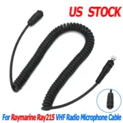 For Raymarine Ray215 VHF Radio Microphone Mic Cord Cable Coiled Replace R49060