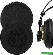 Geekria Comfort Velour Replacement EarPadsCompatible with AKG K240, K240S, K240 Studio, K240 MKII, K241 Headphones, Repair Parts (Black)