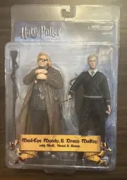 HARRY POTTER Half Blood Prince MAD-EYE MOODY & DRACO MALFOY Figures NECA RARE