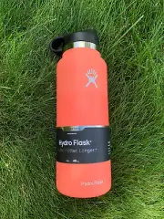 Cosmetic Paint Error hydro flask 40 oz hibiscus NEW wide mouth straw lid