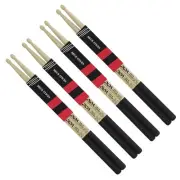 5A Maple Drum Sticks - 4 Pairs Weight Balanced Non-Slip Grip