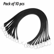 10PK 9" Heavy Duty Rubber Tarp Straps – Bungee Elastic Tie Downs